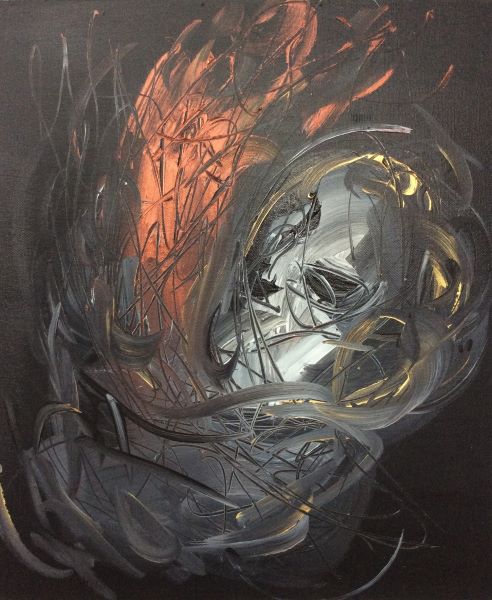 Heavenly Light No.19-2, 2017, Acryl...vas, 60×50cm